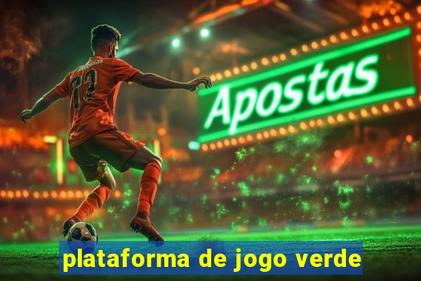 plataforma de jogo verde